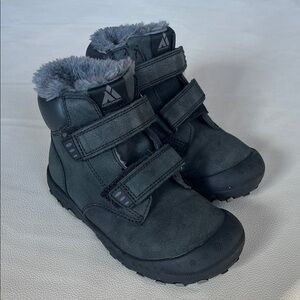 Mishansha Kids Black Fleece-Lined Boots size 13.5US little kid/ 31EU